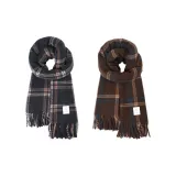 Чёрный серый клетчатый + кофейный клетчатый