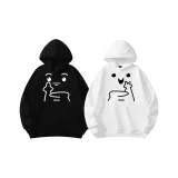 Черный Средний Палец Белый V 2 шт