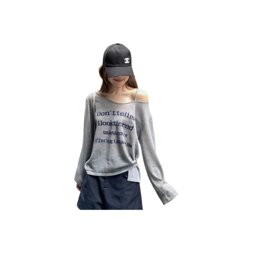 Amyway Серый топ Женские T-рубашки