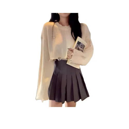 ZVJH Абрикос Женский Трикотаж