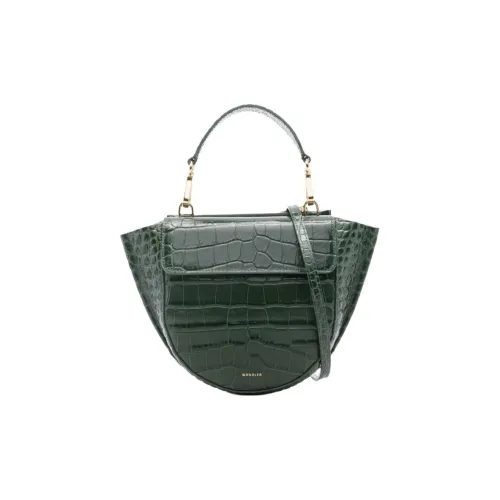 Wandler Кожа Сумка Мини Женская Зеленая
