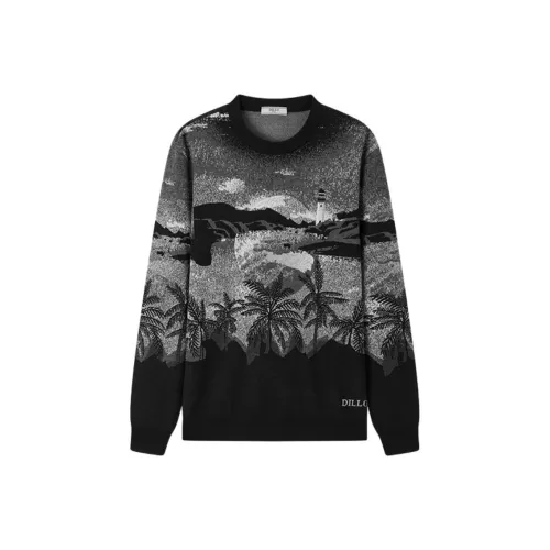 DILLO Светло-серый Растение Унисекс Свитеры