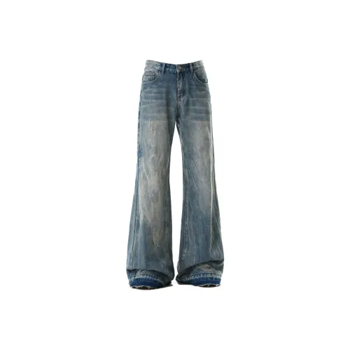 AULDEY Blue Unisex Jeans AULDEY Синий Унисекс Джинсы
