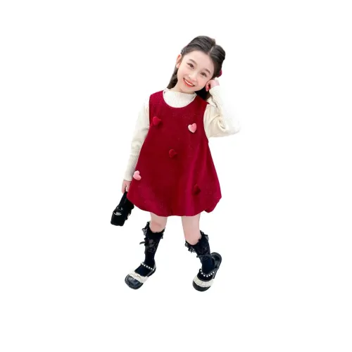 Hua Le Ji Красный Предшкольные Комплекты с Юбкой