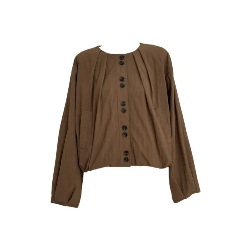 GRAYISMOON Коричневый Женский Куртки