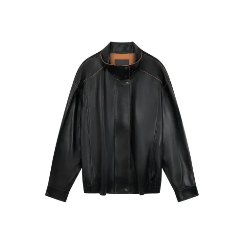 CALVIN KLEIN Кожа Куртка Женская