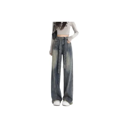 HUICUIGE Blue Women's Jeans HUICUIGE Синий Женские Джинсы