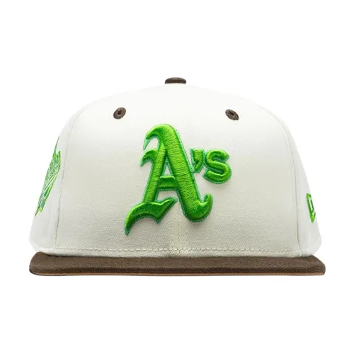 New Era 59FIFTY Series Полиэстер Кепки Женские Белый Зеленый Коричневый