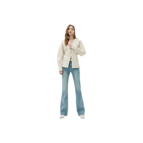 MAREA VESUVIO Blue Women's Jeans MAREA VESUVIO Синий Женские Джинсы