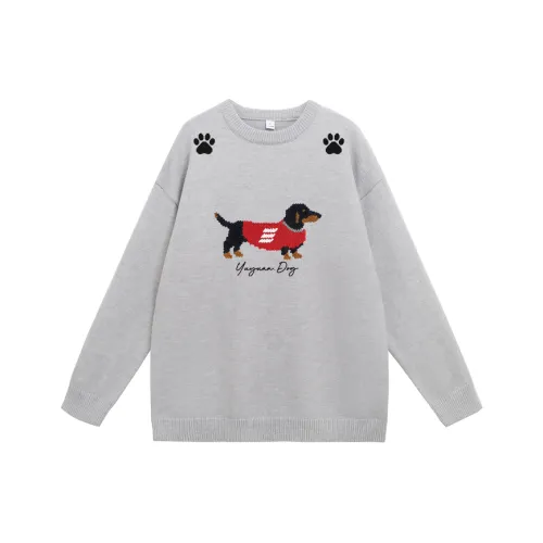 MDLILA Белый Серый Унисекс Свитера