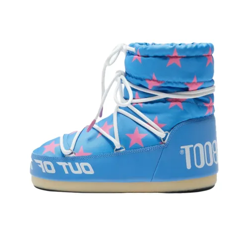 MOON BOOT Короткий Сноубутс Unisex Light Синий Звезда С принтом