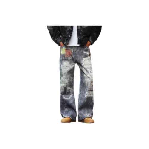 NRXX Blue Men's Jeans NRXX Синий Мужской Джинсы