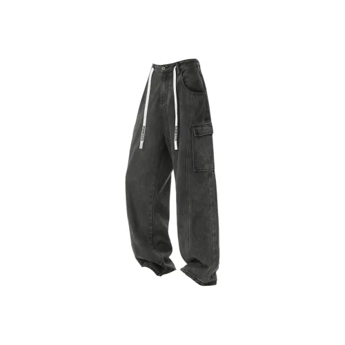 ROBINHOOD Черный Серый Цвет Унисекс Джинсы