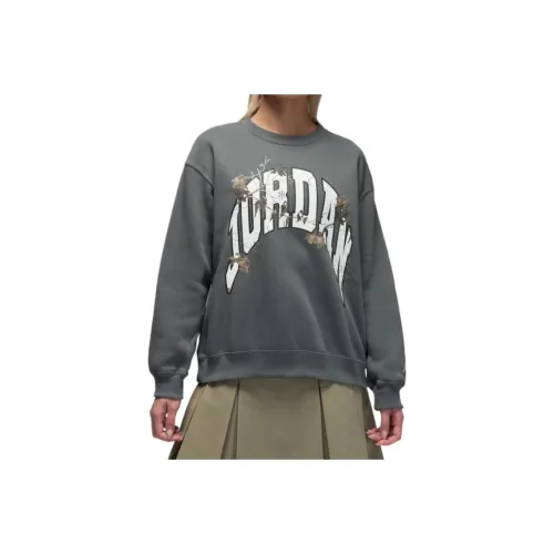 JORDAN Железно-серый Парусный белый Женские Свитшоты