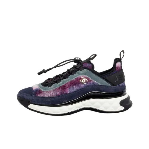 CHANEL Легкий Низкий Топ Спортивная Повседневная Обувь Женская Темно-синий