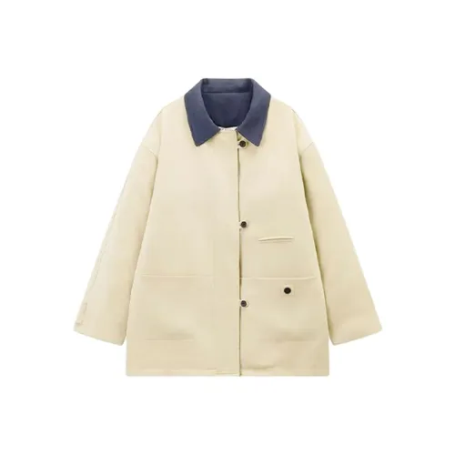 INCO VIBE Хаки Пальто Женское Пальто