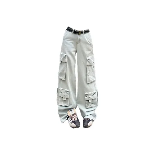 Glona Klio Выстиранные Белые Женские Джинсы