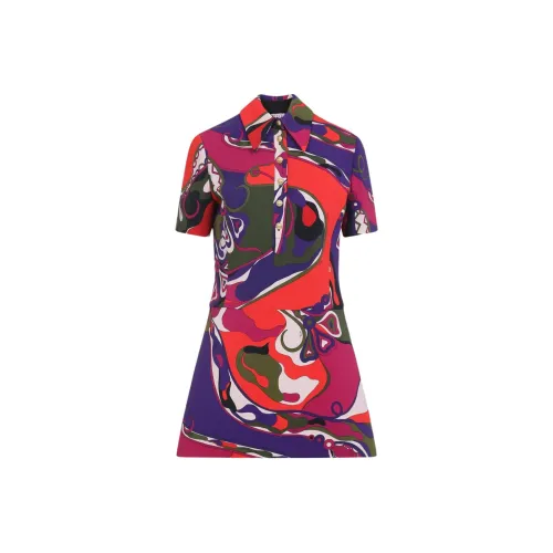 EMILIO PUCCI Короткое платье с короткими рукавами женское