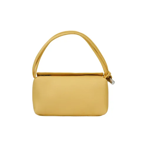 LONGCHAMP Le Roseau Коровья кожа Сумка Сумка через плечо Средняя Женская Желтая