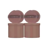 Круглый Розовый 7 шт Tub Набор Молочно-чайный Коричневый: 2 Сумки