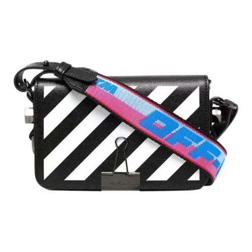 Off Белый Binder Нижняя заколка Series Кожа Сумки через плечо Сумка через плечо Стандартная Унисекс Черный