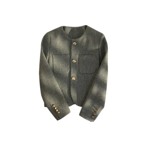 VINMUK Зеленый Женский Короткий Пальто