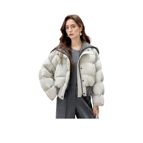 TOUCH Пуховик Женский Cyan Beige