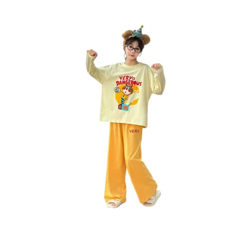 Lanza Домашний Комплект Весенний Осенний Желтый Подростки