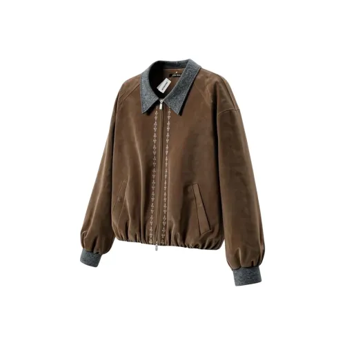 DOGANSON Sunset Brown Unisex Jackets DOGANSON Закат Коричневый Унисекс Куртки