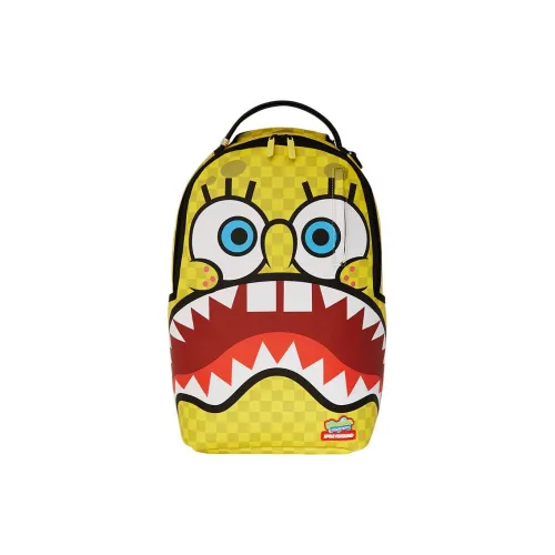 SPRAYGROUND ×SpongeBob SquarePants Губка Боб Коллаборация PVC Поливинилхлорид Рюкзак Унисекс Желтый
