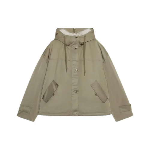 ZARA Khaki Женские пуховики