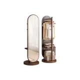 50*170 см - Ореховый [Вращающийся + Встроенная память + Вешалка для одежды]