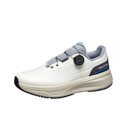 ANTA Износостойкие Термальные Низкие Кроссовки для Тренировок Мужские Белые Серые