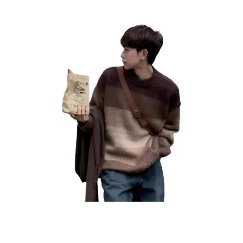 BONAS Коричневый Мужской Трикотаж