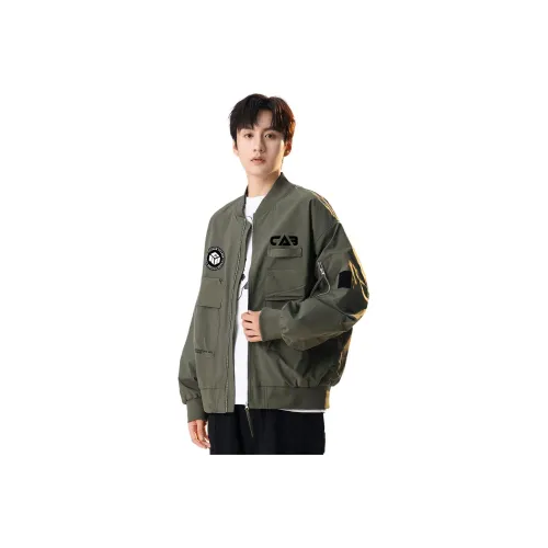 CCAABB Зеленый Унисекс Куртки