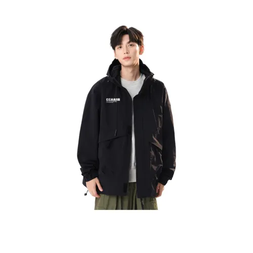 CCAABB Яркий черный Мужские куртки