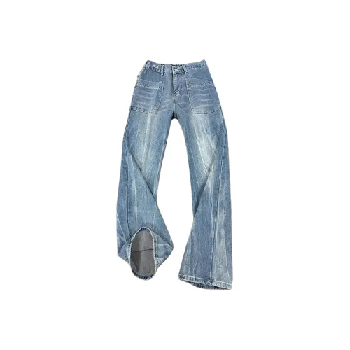 W9H2 Синий Унисекс Джинсы