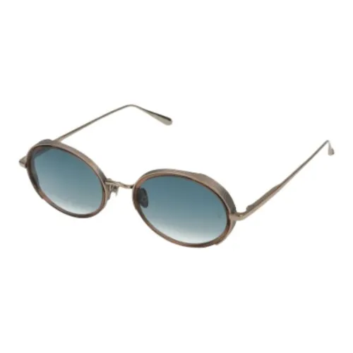 Linda Farrow Металл OVAL SUNGLASSES Женские Золотой