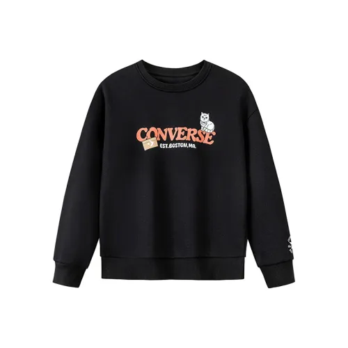 Converse Глубокий Черный Kids Свитшоты