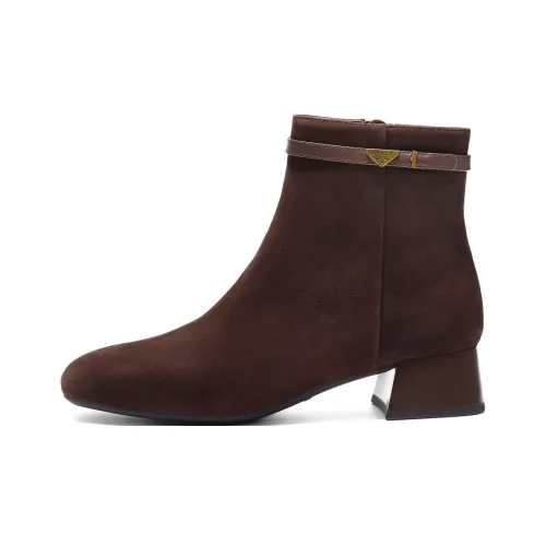 Белль ботильоны с грубым каблуком женские