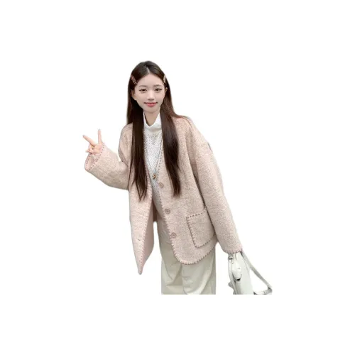 ЮЙЧЖАОЛИНЬ Абрикос Женское Короткое Пальто