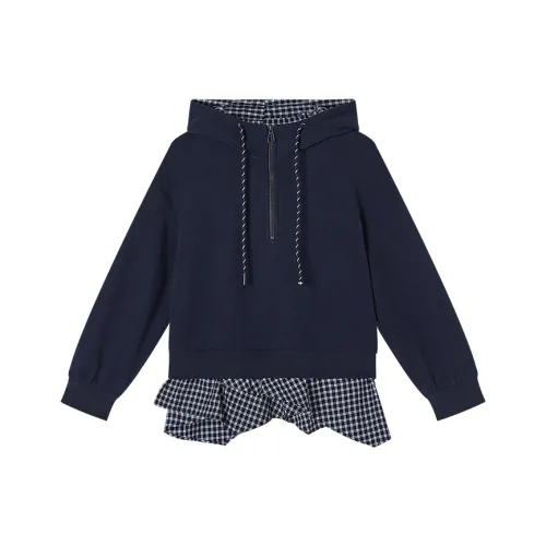 XIANGYING Темно-синий синий женский свитшот