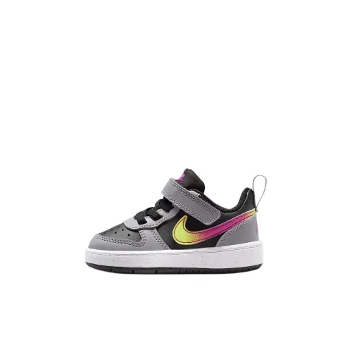 Nike Court Borough MID Топ Обувь для малышей Черный Серый Infant And Toddler