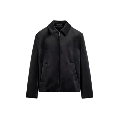 ZARA Мужские черные куртки