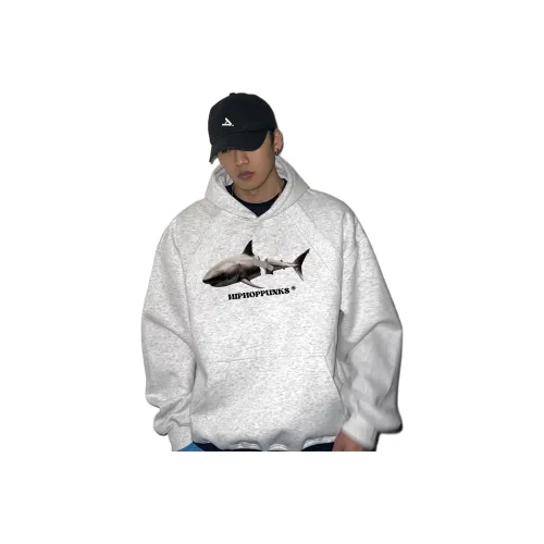 HIPHOPPUNKS Серый Бежевый Мужской Свитшот