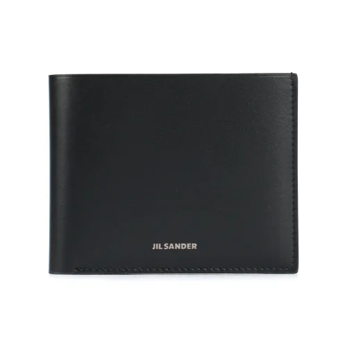 JIL SANDER Телячья кожа Кошелек Стандартный Мужской Черный