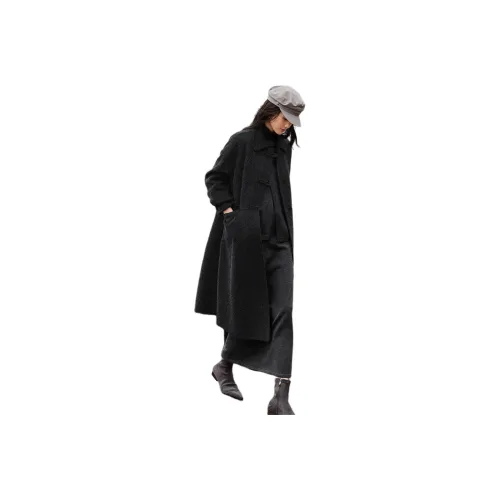 XWI Черное Серое Женское Пальто