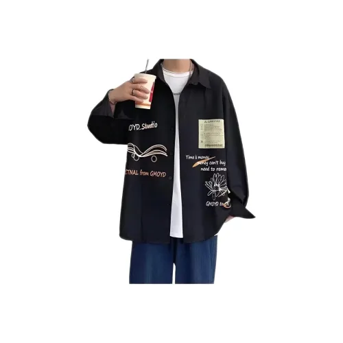 Yunpo Черные Унисекс Рубашки