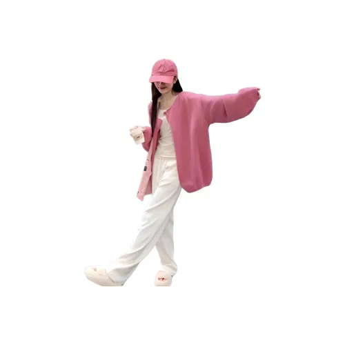 ZVJH Фуксия Женский Трикотаж