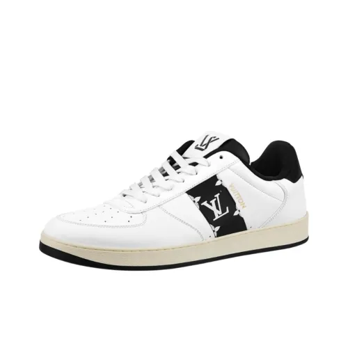 LOUIS VUITTON Rivoli Low Топ Стильные Скейтбординги Мужской Белый Черный